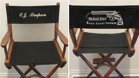 O J Simpson S Naked Gun Set Chair Hits Auction Block