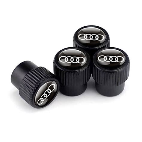Металлические колпачки на ниппель для Audi Alitek Premium Style Black ...