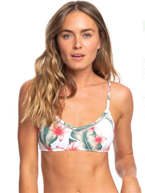ROXY ŚMIETANKOWY TOP BIKINI WZÓR S 12559968677 oficjalne archiwum Allegro