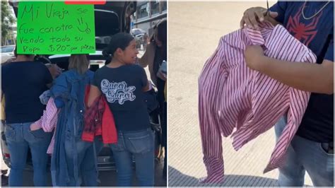 ¡qué Ofertón Hombre Vende Toda La Ropa De Su Pareja A 20 Pesos Porque