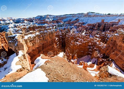 Zion National Park in Winter, Utah, USA Stock Image - Image of bryce, park: 105282741