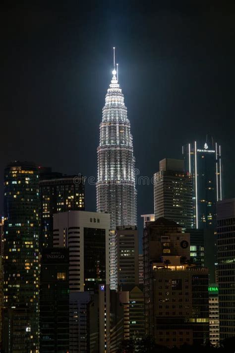 Kuala Lumpur City Skyline At Night Stock Photo Image Of Skyline Klcc