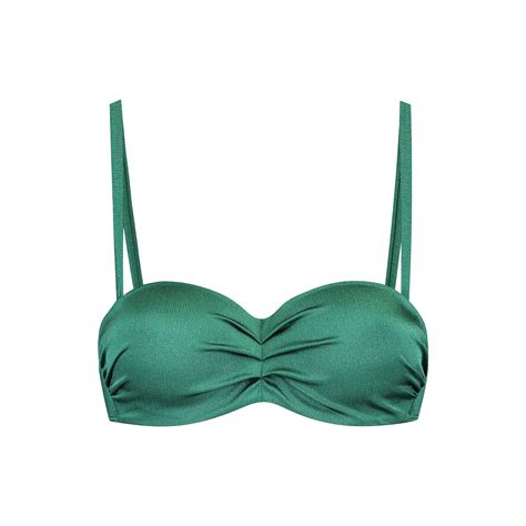 Bikini Top ohne Bügel gefüttert Treasure Green von Cyell Bikini Oberteile Beldona AG