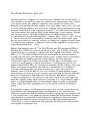 Sex Offender Registries And Public Safety Laws In The United Course Hero