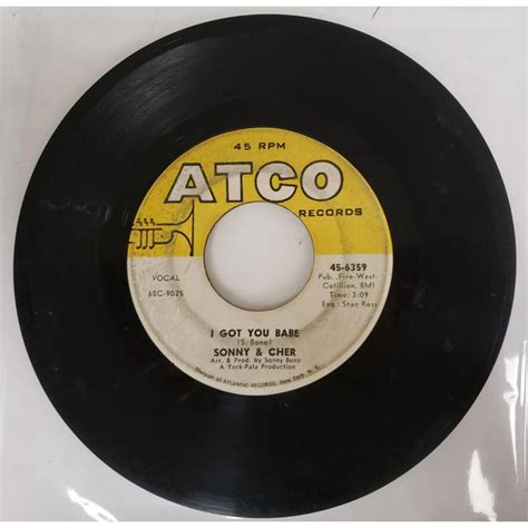 Record RPM Vinyl Sonny Cher I Got You Babe It S Gonna Rain Etsy