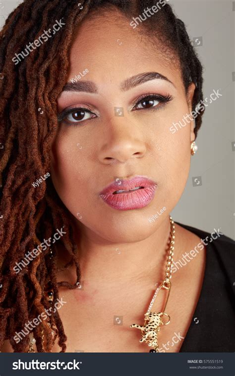 Plus Size African American Bbw Woman Foto De Stock Shutterstock