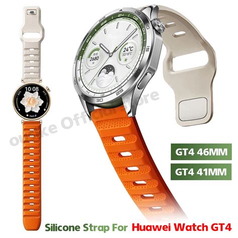 Silicone Strap For Huawei Watch Gt 4 41mm 46mm Sport Band Huawei Watch Gt4 46mm Smart Watch Band