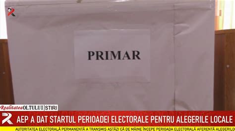 Aep A Dat Startul Perioadei Electorale Pentru Alegerile Locale Youtube