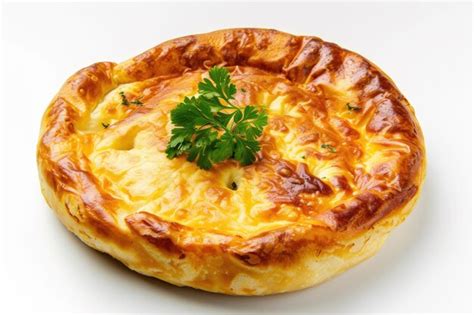 A Traditional Georgian Dish Isolated On A Pristine White Background