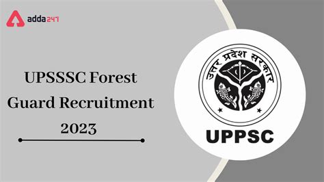 Upsssc Forest Guard Recruitment Notification Pdf Out