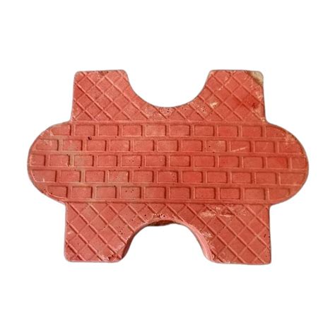 Cement 60Mm Red Interlocking Tiles Size 9 Inch X 4 Inch At Rs 14