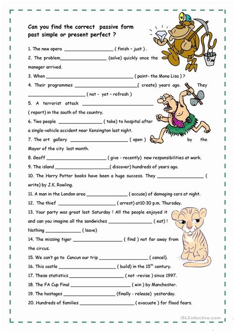 Active Passive Voice Worksheet New Passive Voice Education Pinterest