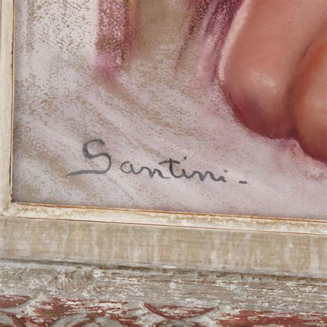 Pio Santini Nude With Lace Pastel Study Painting By Pio Santini For Sale At 1stDibs