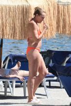 Toni Collette Rocks An Orange Bikini For A Sexy Seaside Getaway In Ischia Aznude