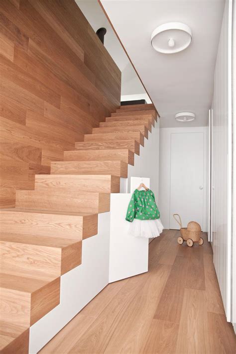 Escalier Droit Bois Sans Rampe
