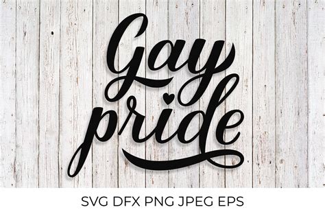 Gay Pride Calligraphy Hand Lettering Graphic By LaBelezoka Creative Fabrica