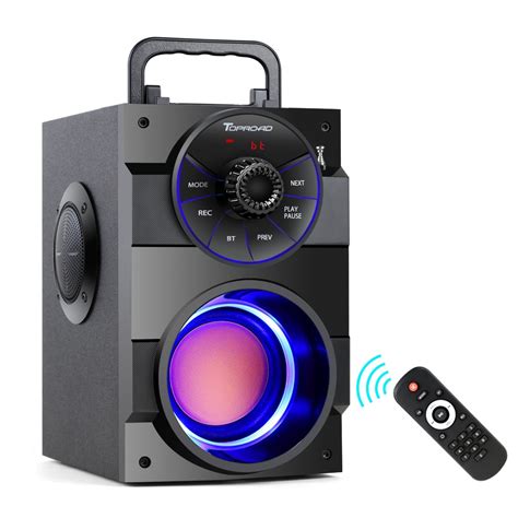 Toproad Alto Falante Bluetooth Port Til Sem Fio Est Reo Subwoofer