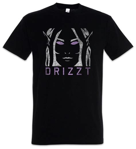 Dark Elf Face T Shirt The Legend Drow Of The Drizzt Dark Elf Trilogy Do