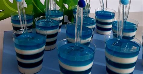 Fiesta Con Gelatina Azul De Frozen Receta De Cony Serrano Cookpad