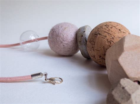 Studio Janneke Handmade Ceramics And Jewellery Nude Totem Necklace Mixed Material Clay