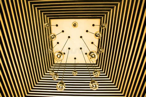 Yellow Lights Stock Photo Image Of Ceiling Construction 5004376