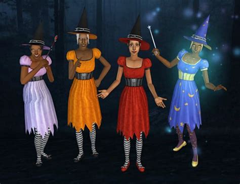 Pin By May Stutts On Sims Witch Costume 2 Halloween Costumes Maxis
