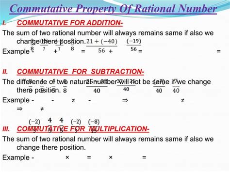 Chapter 1 Rational Numbers Class 8th Ppt