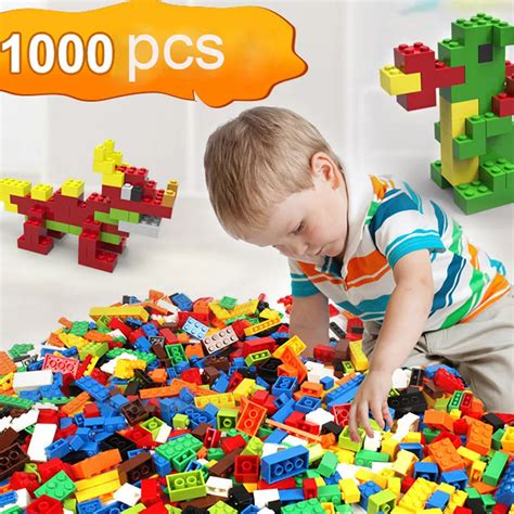 CHAMSGEND Children 's toys 1000 Pcs Building Bricks Set City DIY ...