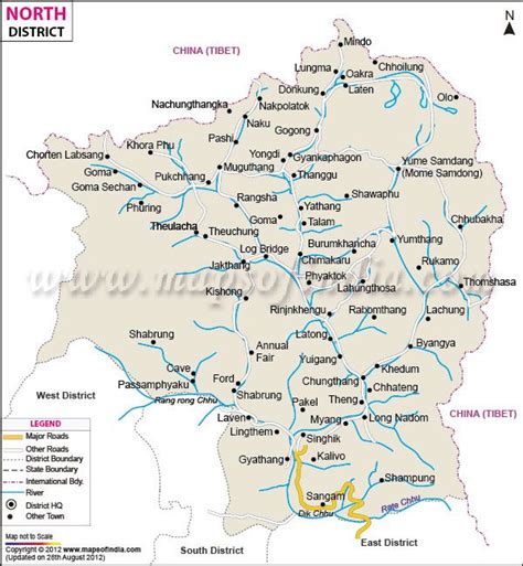 North Sikkim District Map