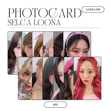 Jual Photocard Loona Selca Flip That Isi Pcs Laminasi Sisi