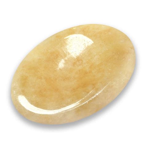 Orange Calcite Thumb Stone 40mm