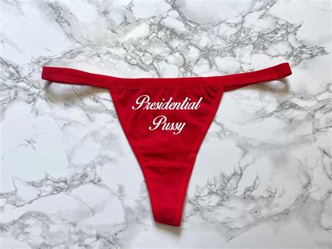 Presidential Pussy Red Women S Thong Underwear XS XL Etsy