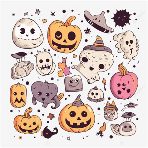 Halloween Stickers, Halloween Clipart, Illustration, Personification ...