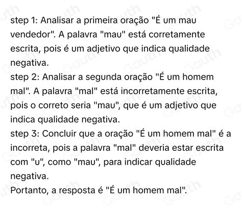 Em Qual Das Orações Abaixo A Palavra Foi Empregada Incorretamente
