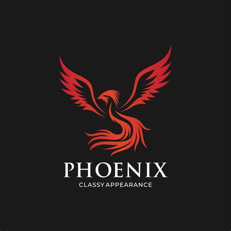 Fire Phoenix Logo Design Template 11849548 Vector Art At Vecteezy