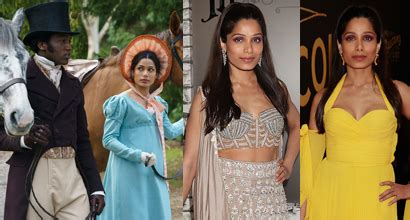 Freida Pinto Wears Sharara Dress To Regency Era Rom Mr Malcolms List