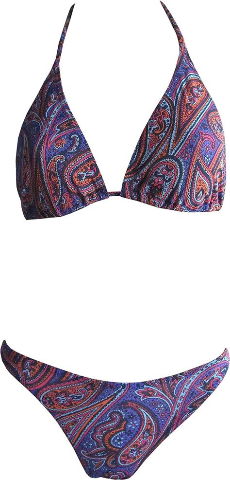 Solar Tan Thru Neckholder Bikini Blau Gr B Cup Amazon De Fashion