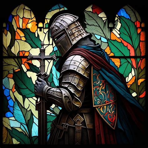 Artstation Crusader Stained Glass V4 Artworks