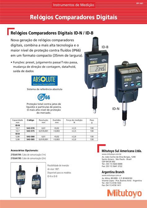 Pdf Rel Gio Comparador Digital Id N Id B Mitutoyo Dokumen Tips