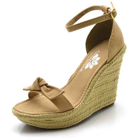 Sandália Anabela AnnaBela Nude Compre Agora Dafiti Brasil