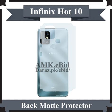 Infinix Hot 10 Back Matte Protector Soft Skin Sheet Soft Film Protector For Hot 10 Daraz Pk