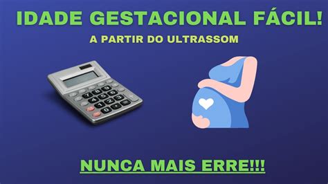 COMO CALCULAR IDADE GESTACIONAL PELO ULTRASSOM YouTube