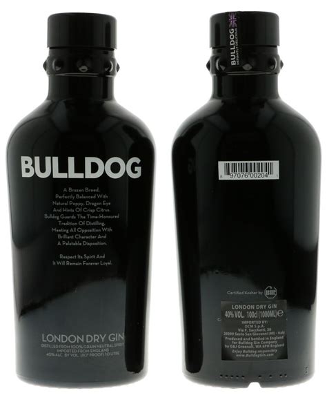 Bulldog London Dry Gin, 1.0 L ( Бульдог Лондон Драй Джин 1л)