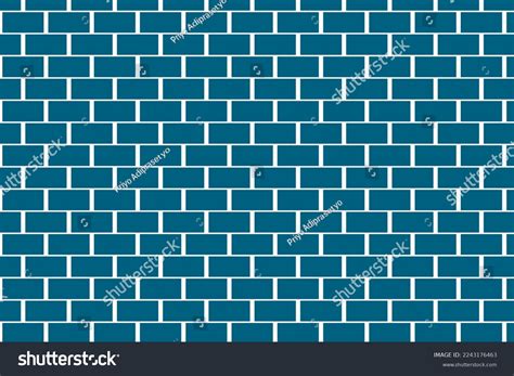 Blue Brick Wall Texture Seamless Vector Stock Vector Royalty Free
