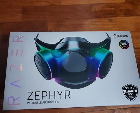 Razer Zephyr Bluetooth Air Purifier Rgb Chroma N Face Mask Health