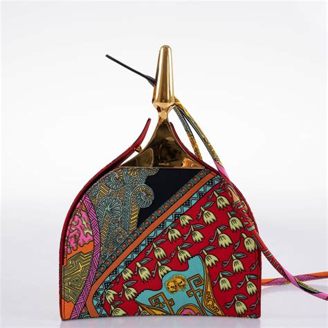 Hermès Unique Silk ‘Art des Steppes’ Yurt Runway Bag - 1991 | Unique