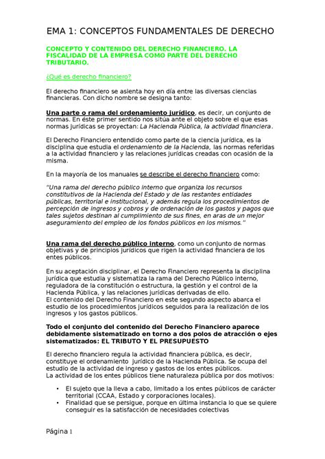 Ema 1 Conceptos Fundamentales De Derecho Página Apuntes De Derecho