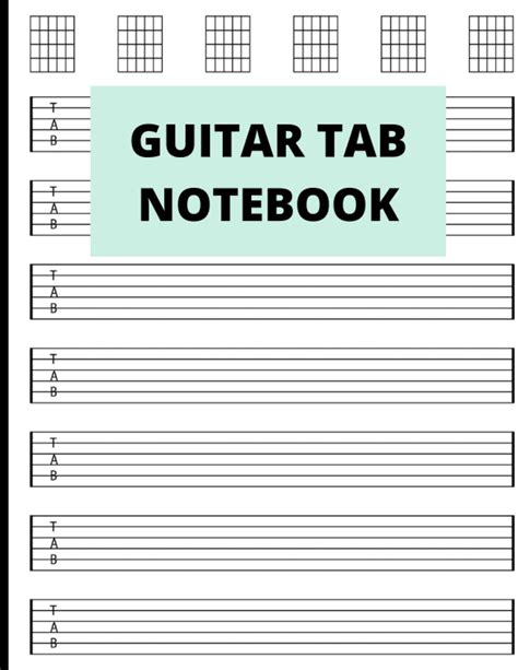 Guitars Tab Journal And Notebook Guitar Tab Notebook Music Journal