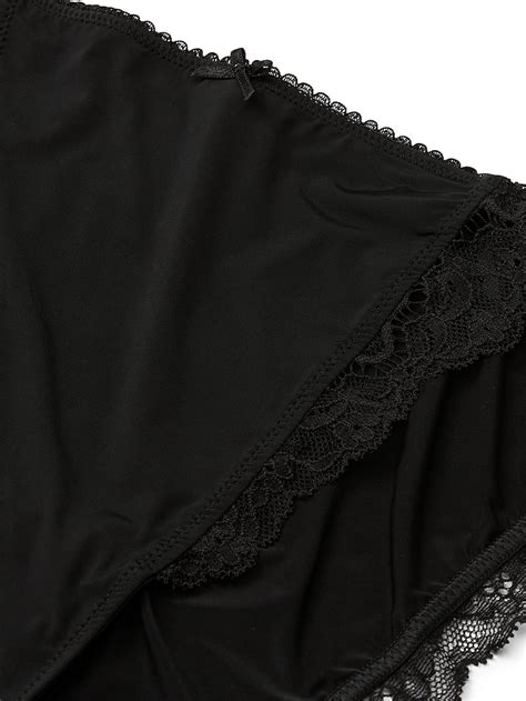 Buy Lace Trim String Bikini Panty Black Order Panties Online