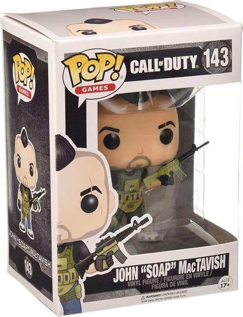 Amazon.com: Funko Call of Duty John "SOAP" MacTavish Pop Games Figura ...